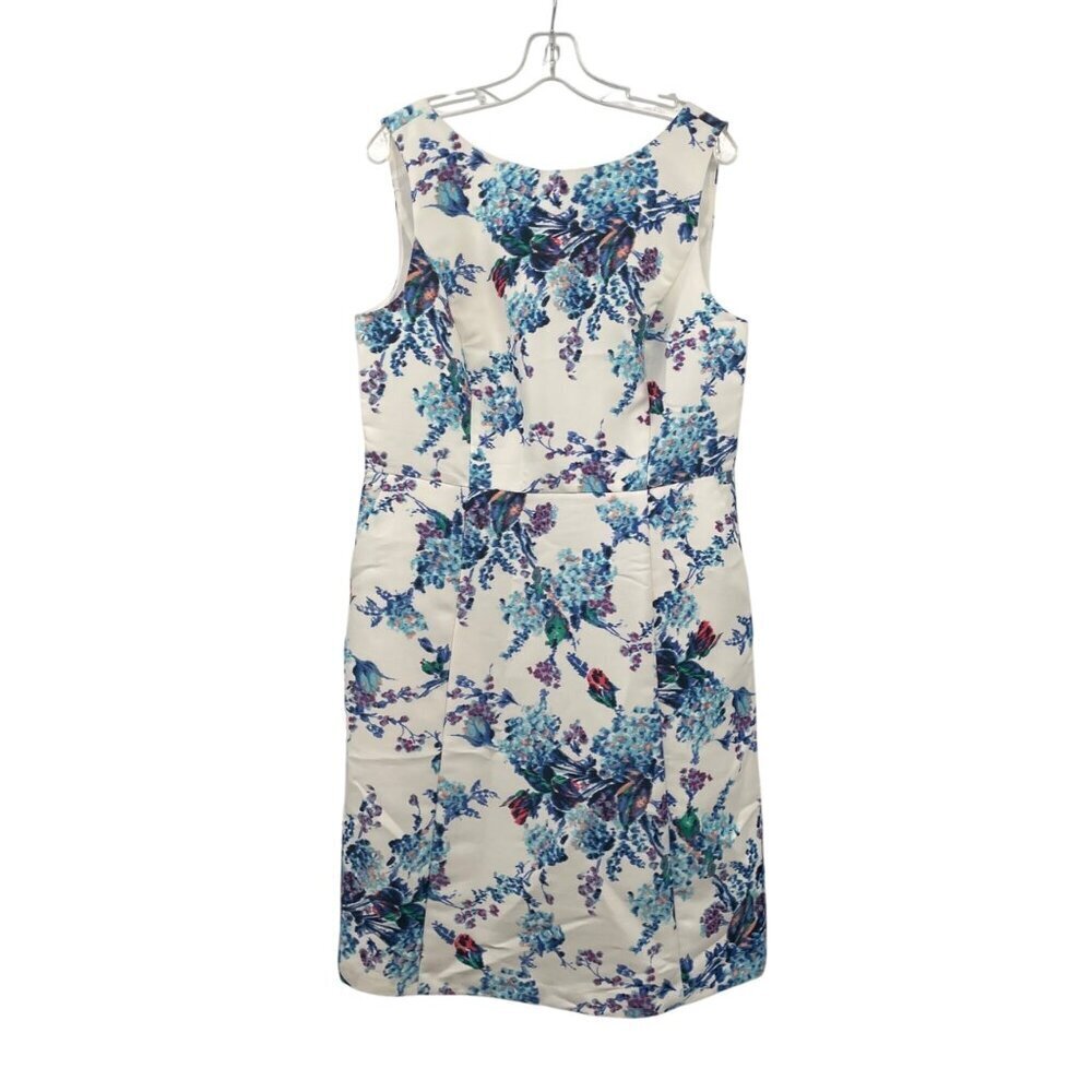 Talbots Womens Floral Sheath Dress Sleeveless Womens Size Medium New Zip